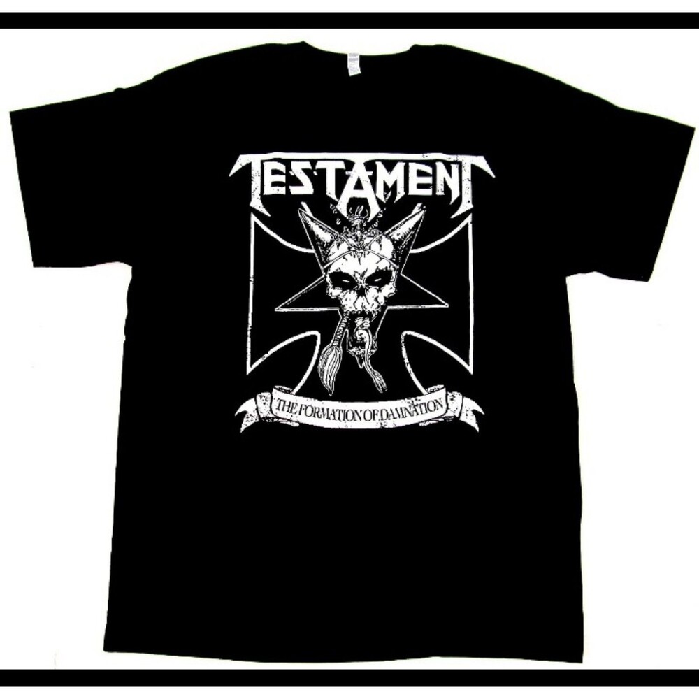 TESTAMENT T-shirt The Formation Of Damnation Thrash Metal Tee Adult Men's New xs